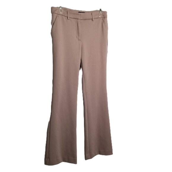 Simply Vera Verawang Bootcut Pants Size 8 Taupe Flare Office Work Minimalist - Picture 1 of 14